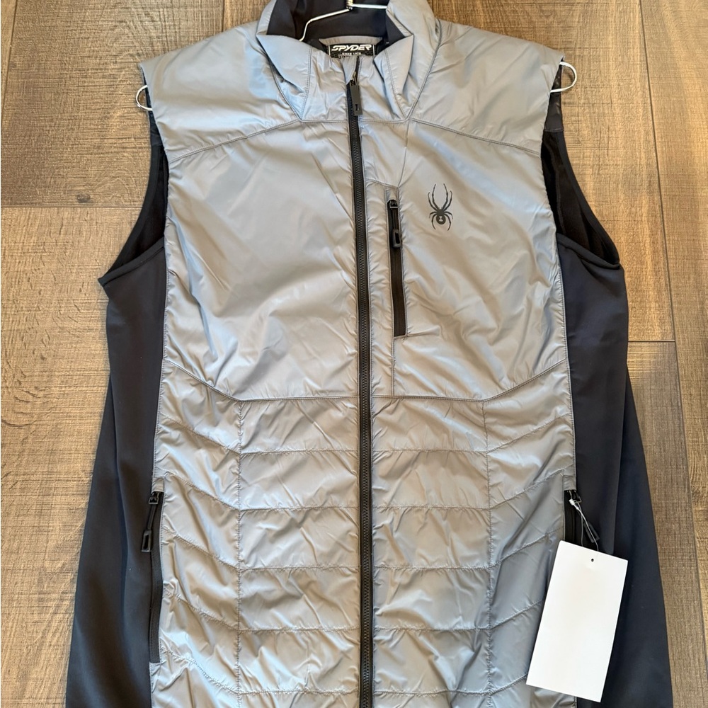 Brand New Spyder Men's Glissade Vest is Storm with tags